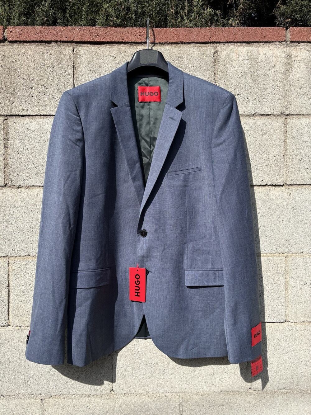 Hugo Boss Arti 232x Performance Extra Slim Blazer Blue Sz 44